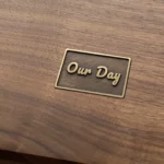 Custom Wooden Jewelry Box with Antique Brass Inlay – Solid Black Walnut Keepsake Box for Special Occasions - Image 4