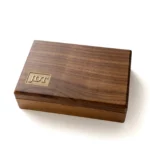 Custom Wooden Jewelry Box with Antique Brass Inlay – Solid Black Walnut Keepsake Box for Special Occasions - Image 11