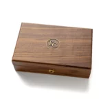Personalized Keepsake Box – Black Walnut Memory Chest with Engraved Brass Plate & Vintage Latch | Wedding, Baby & Anniversary Gift - Image 13