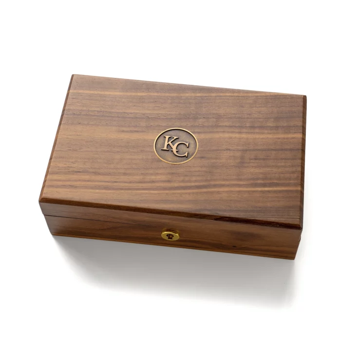 Personalized Medium Wooden Keepsake Box with Engraved Brass Plate – Solid Black Walnut Storage with Vintage Latch - Image 13