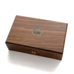 Personalized Keepsake Box – Black Walnut Memory Chest with Engraved Brass Plate & Vintage Latch | Wedding, Baby & Anniversary Gift - Image 4