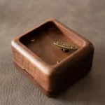 Personalized Black Walnut Music Box – Custom Brass Inlay, Heirloom-Quality Wind-Up Keepsake - Image 9