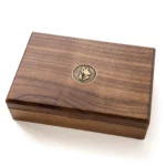Personalized Black Walnut Jewelry Box with Antique Brass Inlay – Custom Keepsake for Weddings, Anniversaries & Birthdays - Image 7