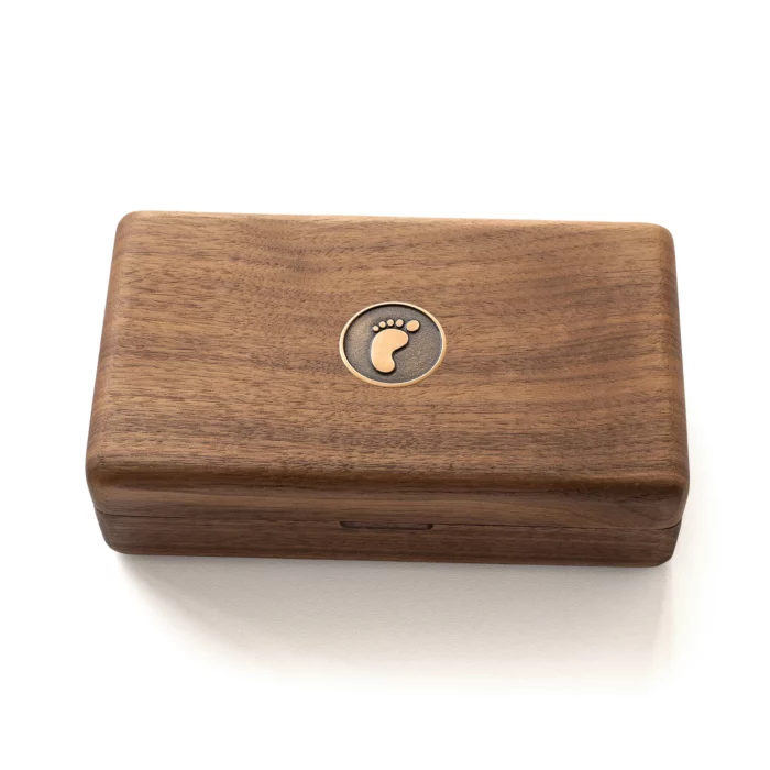 Personalized Travel Jewelry Box – Solid Black Walnut Organizer with Custom Brass Inlay - Image 11