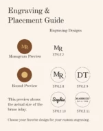 Round Wooden Ring Box with Custom Antique Brass Medallion – Solid Black Walnut Keepsake with Moss-Look Lining - Image 6