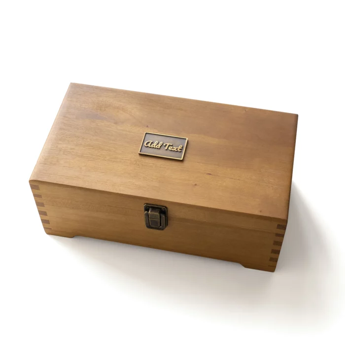 Camphor Wood Keepsake Box with Lock – Personalized Memory Box with Natural Aroma for Wedding, Baby & Anniversary - Image 1