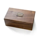 Black Walnut Keepsake Box with Lid – Personalized Memory Box for Wedding, Baby & Anniversary - Image 2