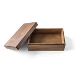 Black Walnut Keepsake Box with Lid – Personalized Memory Box for Wedding, Baby & Anniversary - Image 8