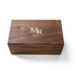 Black Walnut Keepsake Box with Lid – Personalized Memory Box for Wedding, Baby & Anniversary - Image 7