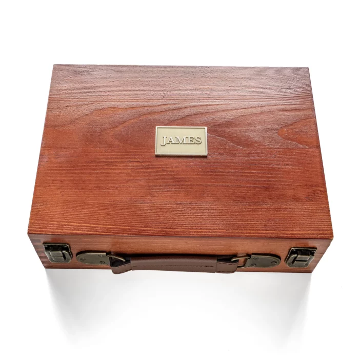 Wooden Keepsake Box with Lock & Handle – Personalized Pine Memory Box for Wedding, Baby & Travel - Image 7