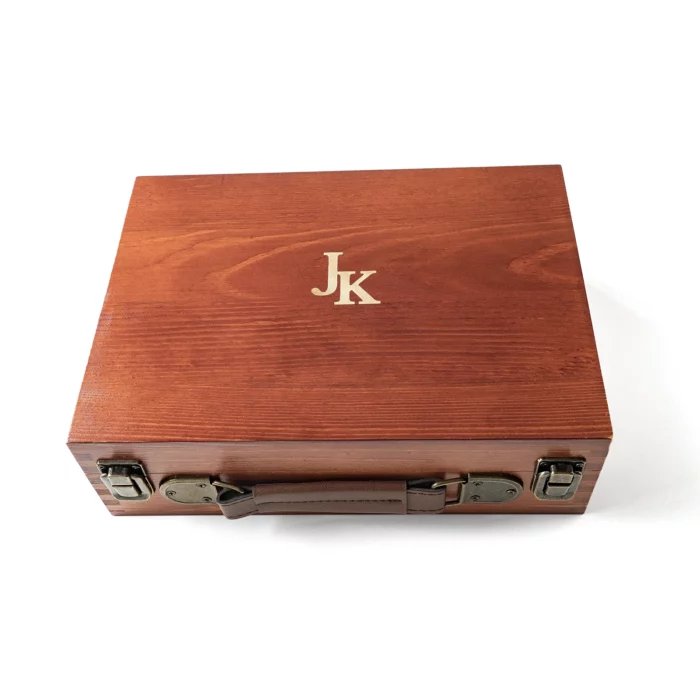 Wooden Keepsake Box with Lock & Handle – Personalized Pine Memory Box for Wedding, Baby & Travel - Image 10