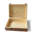 Wooden Keepsake Box with Lock & Handle – Personalized Pine Memory Box for Wedding, Baby & Travel - Image 6