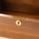 Large Black Walnut Keepsake Box with Lock – Personalized Memory Box for Wedding, Anniversary, Baby Gifts - Image 7