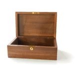 Large Black Walnut Keepsake Box with Lock – Personalized Memory Box for Wedding, Anniversary, Baby Gifts - Image 12