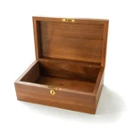 Large Black Walnut Keepsake Box with Lock – Personalized Memory Box for Wedding, Anniversary, Baby Gifts - Image 9